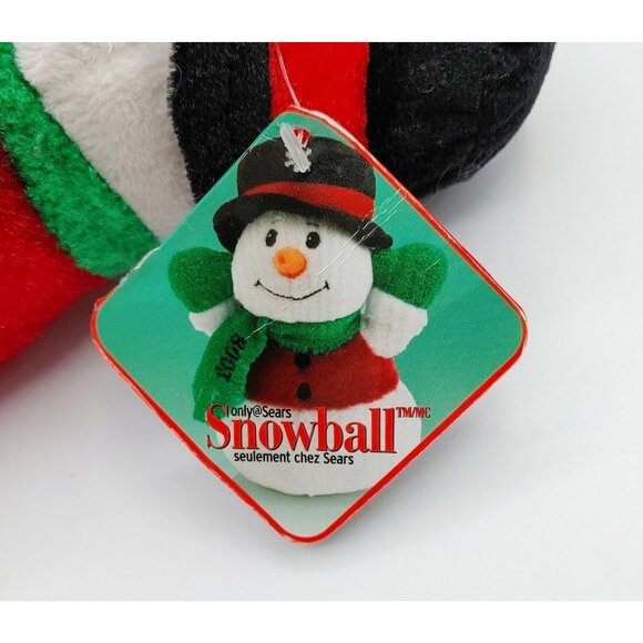 Sears SNOWBALL 8" Snowman Beanbag Plush Toy 2008 Collectible - Picture 5 of 5